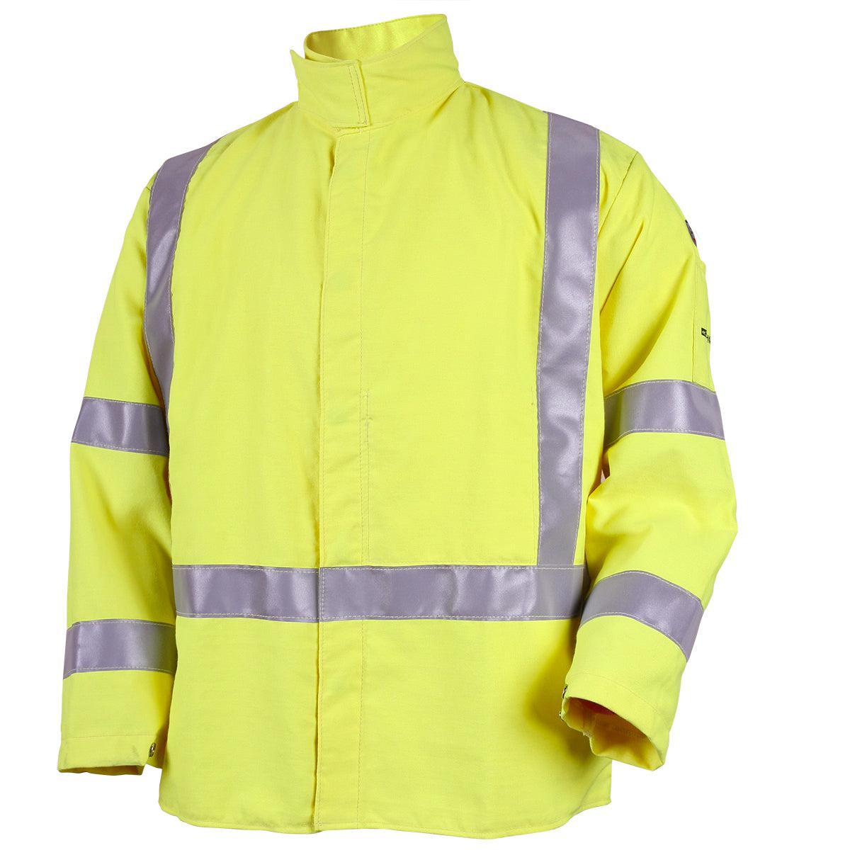 Black Stallion Hi-Vis Class 3 High-Performance FR Welding Jacket  - JF4312-HY