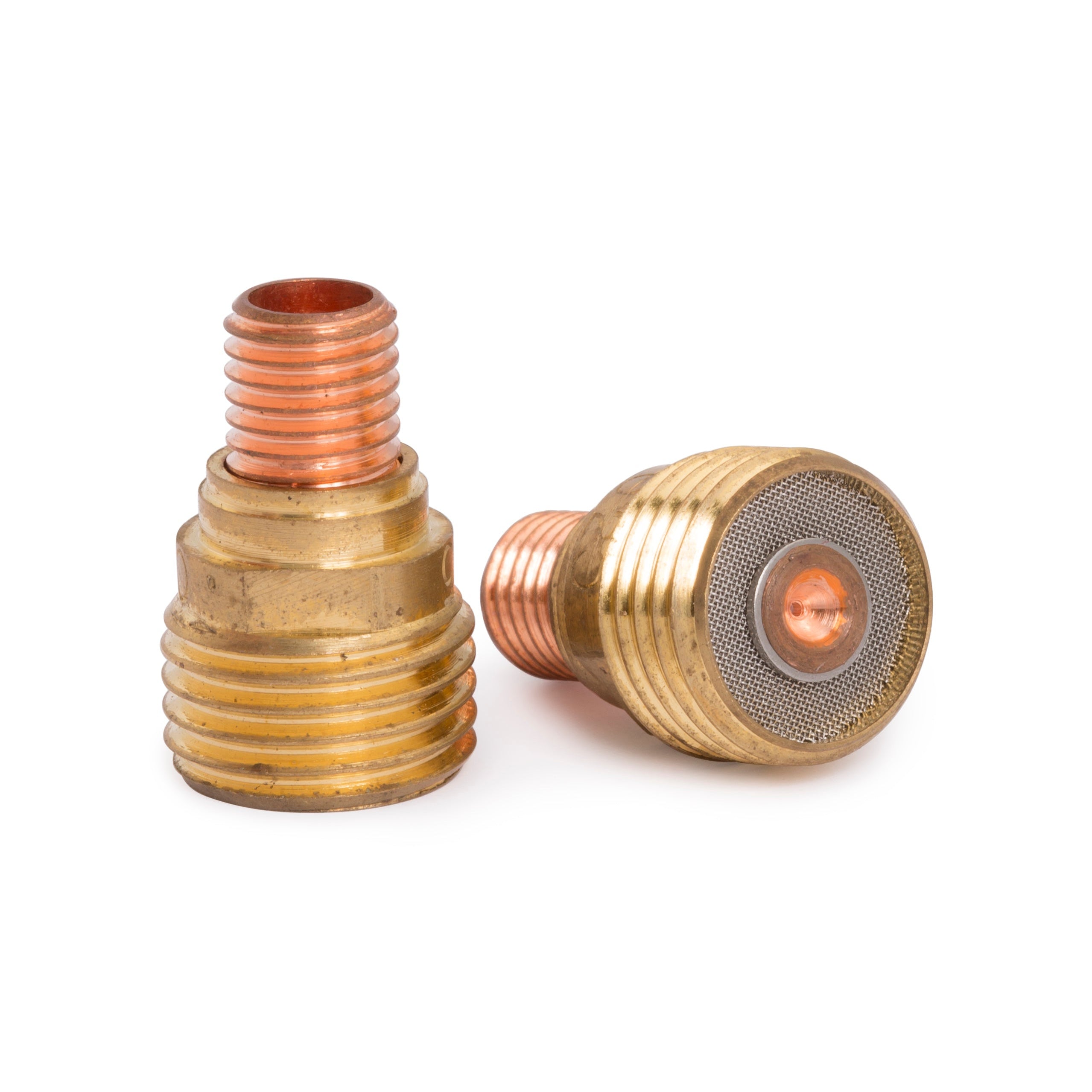 Baker's Gas Lincoln Caliber Gas Lens standing up and on its side. Part number KP4753-020.