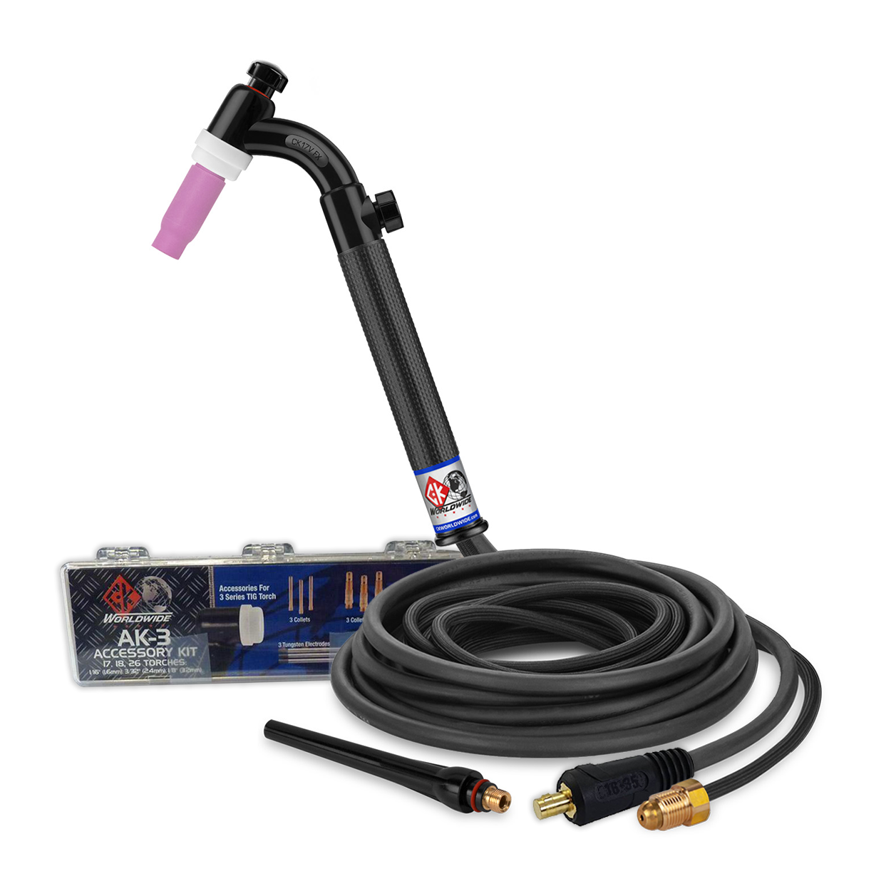 Baker's Gas TIG Torch Set for the ESAB MiniArc Rogue Welding Machine