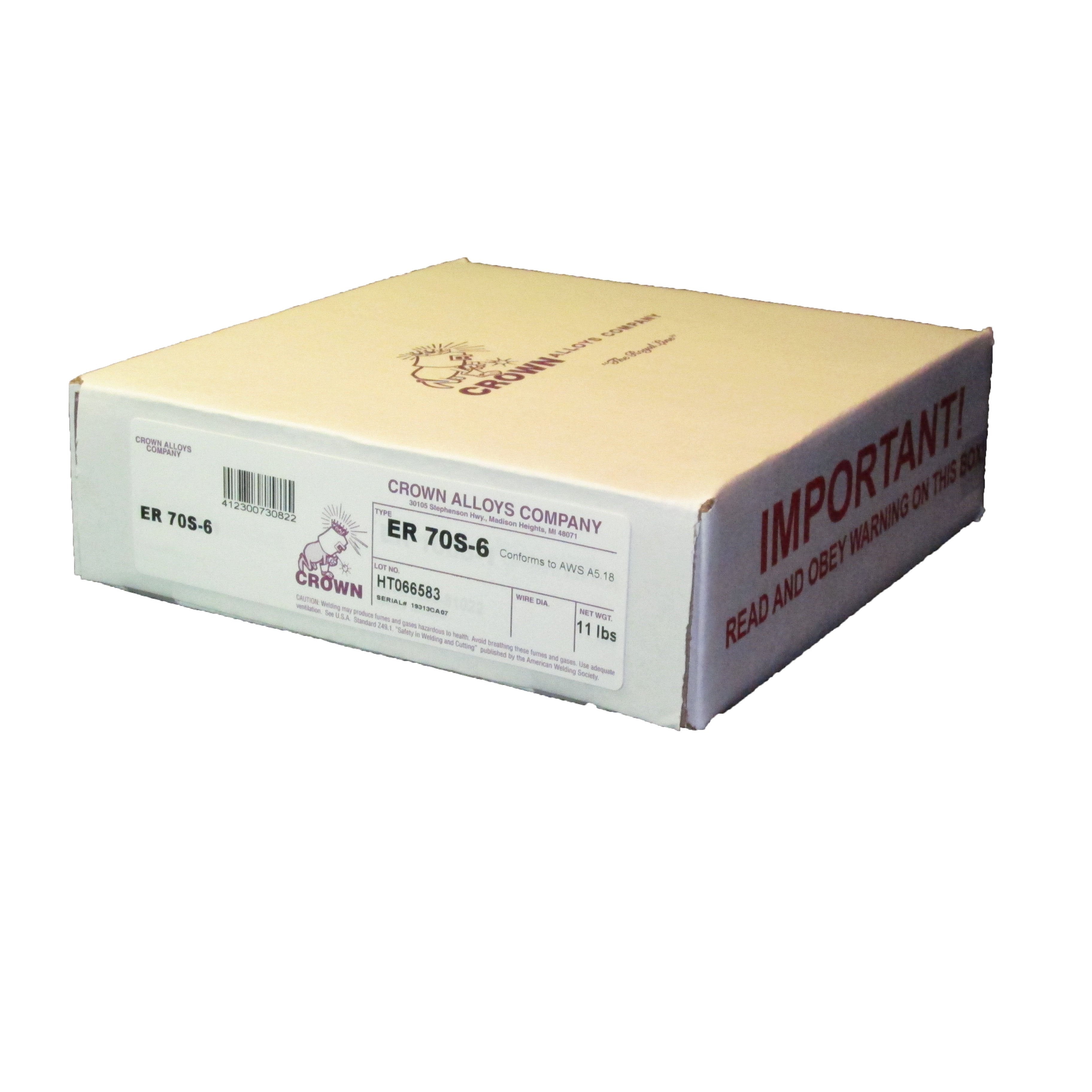 Crown Alloys ER 70S-6 .045x8" MIG Welding Wire 11lb Spool - MS70S6/2G