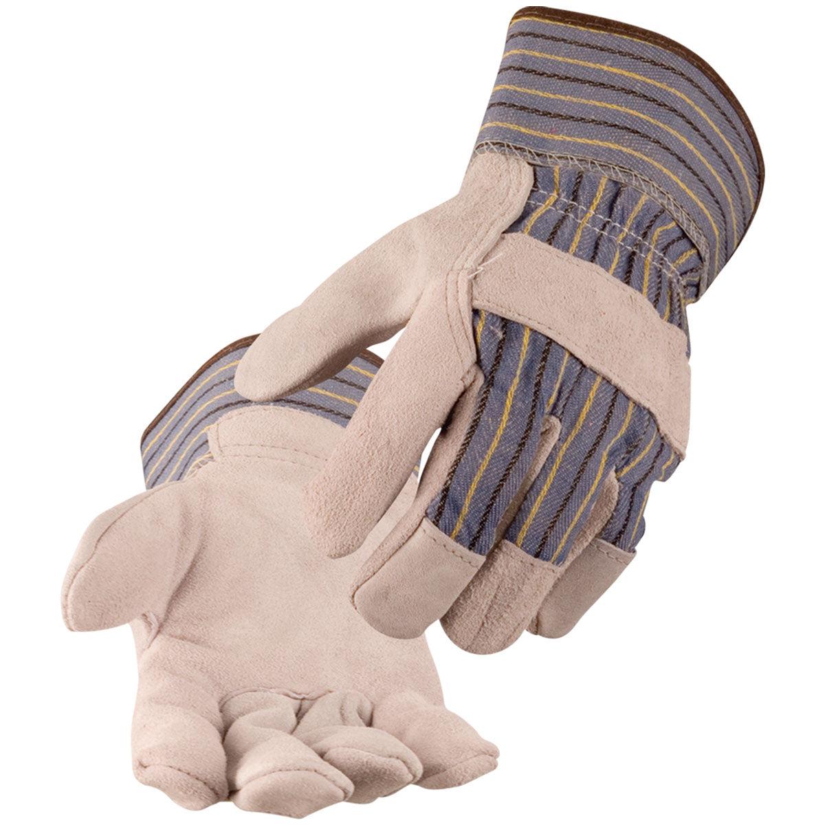 Baker's Gas Black Stallion Standard Split Cowhide Leather Palm Glove - 6B