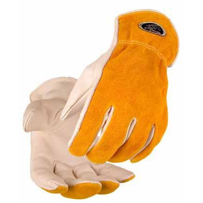 Baker's Gas BSX Value Grain/Split Cowhide Kevlar Stitched Driver's Gloves - 97K