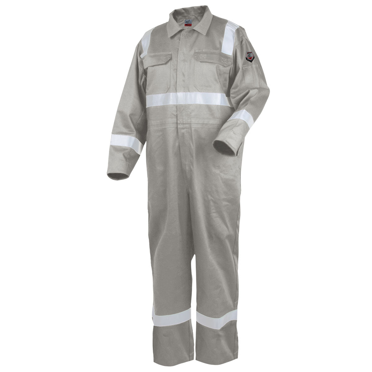 Baker's Gas Black Stallion TruGuard 300 FR Reflective Coveralls, Stone - CF2216-ST