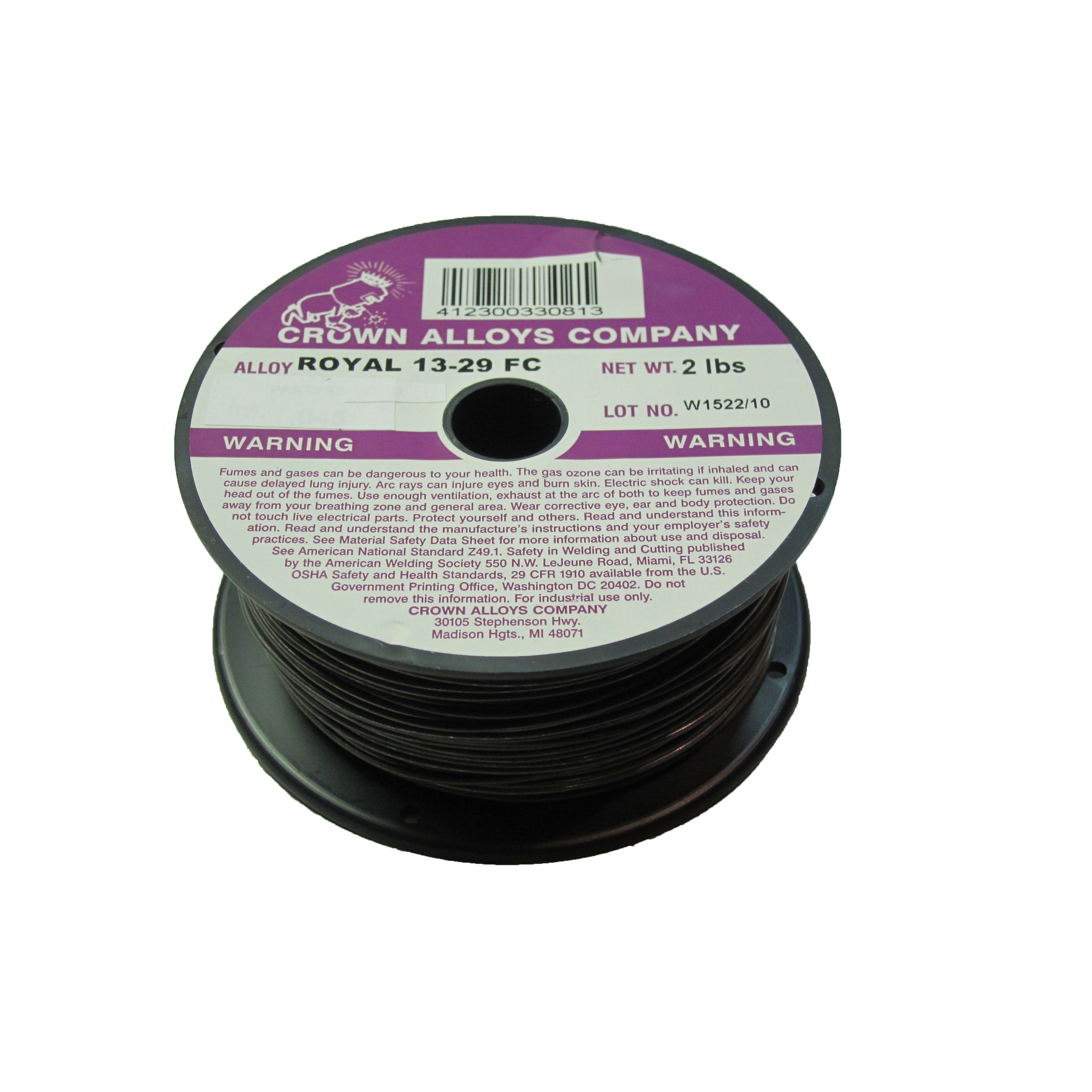 Baker's Gas Crown Alloys Royal 13-29 FC .045 Hard Facing MIG Wire, 2# - RS1329/1G