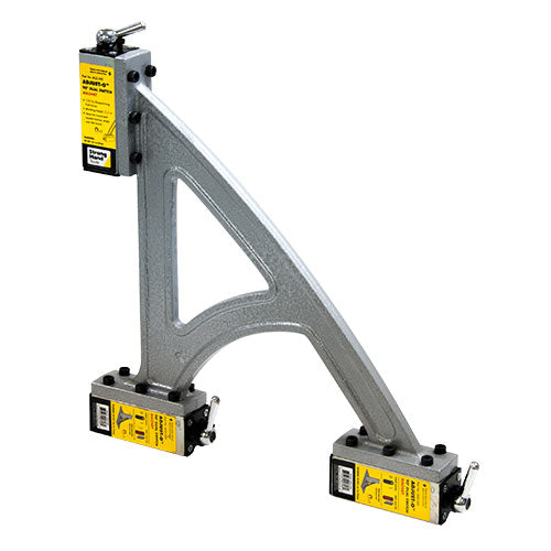 Strong Hand Tools A-Frame HD Magnet - MS2-300 with heavy-duty steel frame and three magnetic bases for secure metal holding