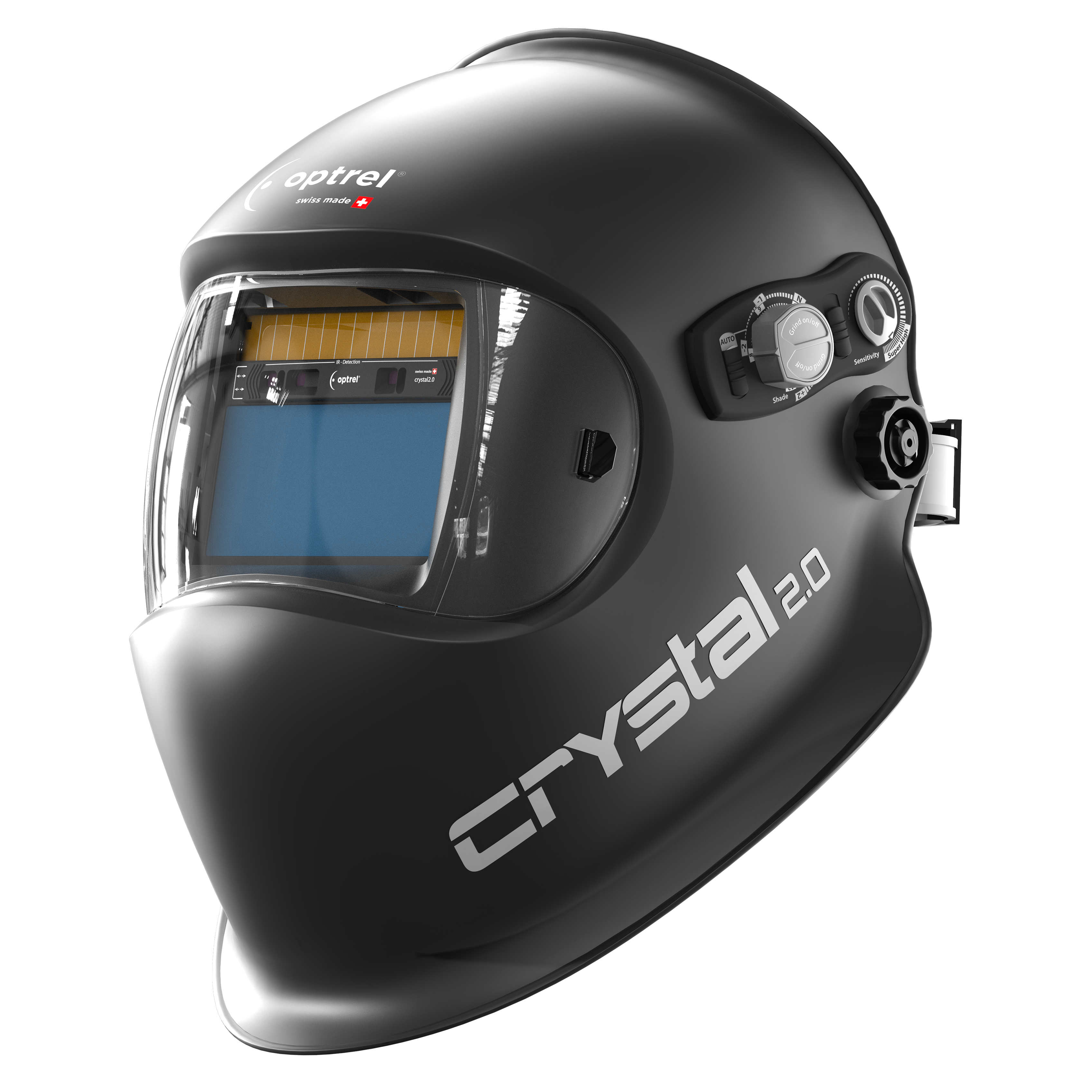 Optrel Crystal 2.0 Welding Helmet, Black - 1006.901