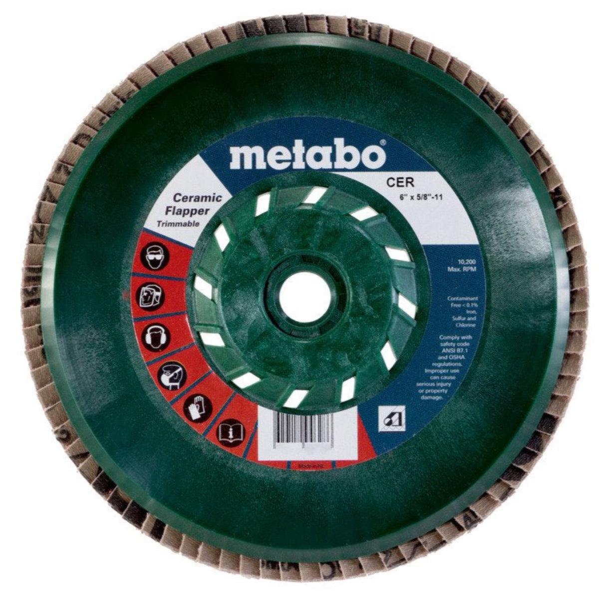 Metabo Ceramic Trimmable Flapper, Type 29, 5/8-11" Arbor, 5/pk